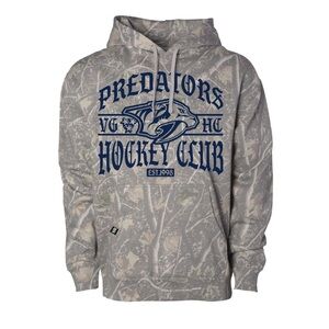Predators Hockey Club Gray Camo Hoodie
